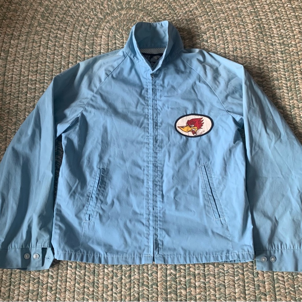 Vintage Raglan Sleeve Cotton Sports Jacket With A Roadrunner Patch
